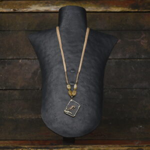 Terracotta & Brass Pendant - Wild Flowers