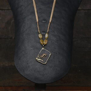 Terracotta & Brass Pendant - Wild Flowers