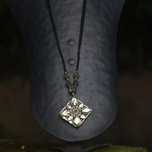 Terracotta & Brass Pendant