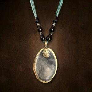 Terracotta & Brass Pendant