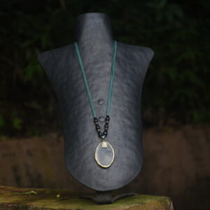 Terracotta & Brass Pendant