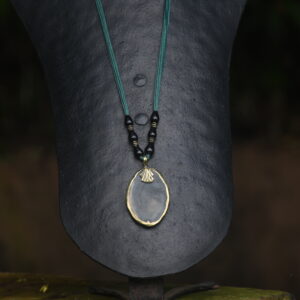 Terracotta & Brass Pendant