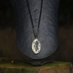 Terracotta & Brass Pendant