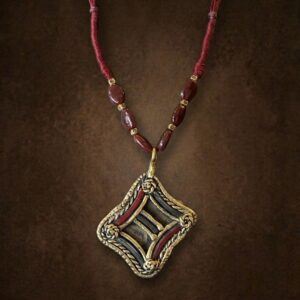 Glass & Brass Pendant