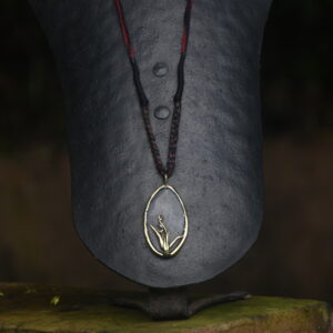 Terracotta & Brass Pendant