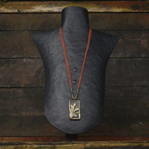 Terracotta & Brass Pendant