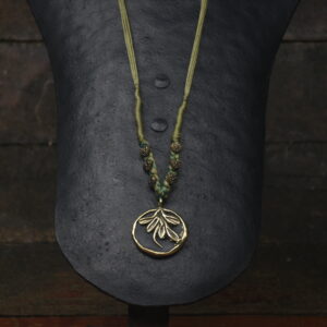 Terracotta & Brass Pendant