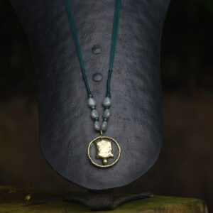 Terracotta & Brass Pendant - Tortoise
