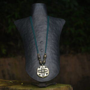 Terracotta & Brass Pendant