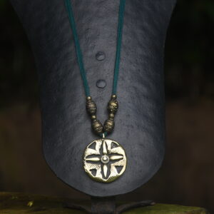 Terracotta & Brass Pendant