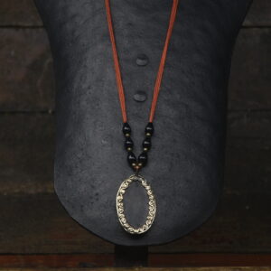 Terracotta & Brass Pendant