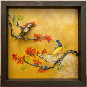 Sunbird on Palash Painting