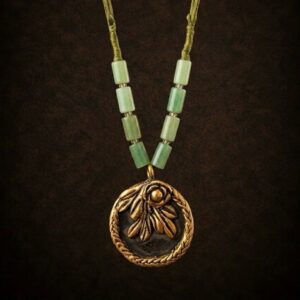Terracotta & Brass Pendant