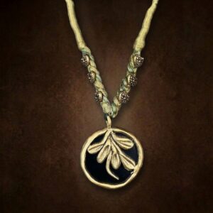 Terracotta & Brass Pendant