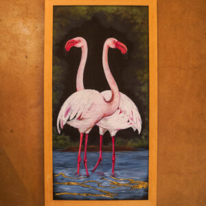 Flamingoes in water