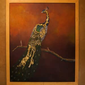 Peacock on a branch