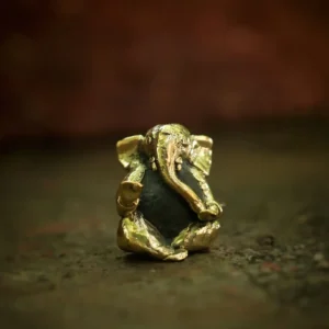 Classic Ganpati Sculpture - Rock Dhokra