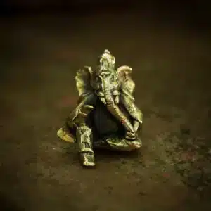 Lord Ganesh with Modak - Rock Dhokra