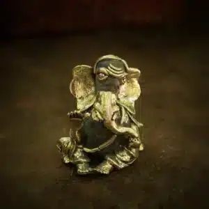 Ganpati with Yajnopavita - Rock Dhokra