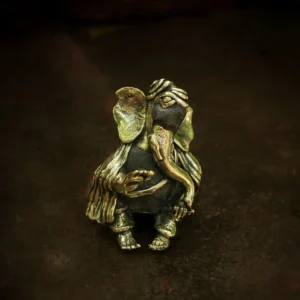 Seated Ganpati - Rock Dhokra