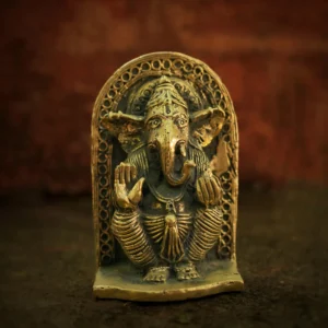 Ganesha Ornate Altar - Rock Dhokra