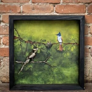 Bulbul's Nest- Molten Metal Painting